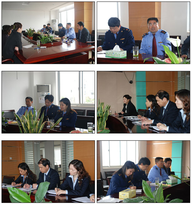 瀏陽市工商行政管理局、公平交易局、瀏陽生物醫(yī)藥園區(qū)工商分局等工作小組成員一行來綠之韻集團(tuán)作行政指導(dǎo)工作