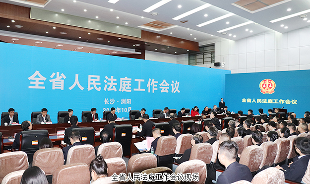 胡國安董事長受邀參加湖南全省人民法庭工作會(huì)議，省高級人民法院黨組書記、院長田立文出席并講話