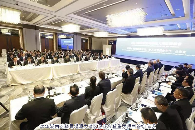 胡國安董事長參加2019湖南-粵港澳大灣區(qū)投資貿(mào)易洽談周，探索融入大灣區(qū)，布局“大健康+金融”