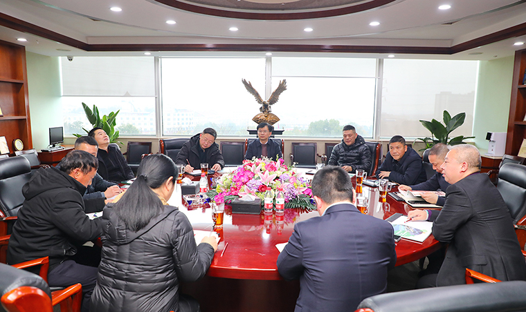 瀏陽經(jīng)開區(qū)黨工委副書記、管委會主任喻輝一行蒞臨綠之韻調(diào)研座談